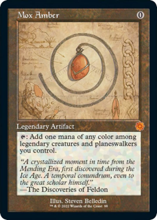Magic The Gathering Mox Amber (Schematic) - The Brothers' War: Retro Frame Artifacts (Brr)