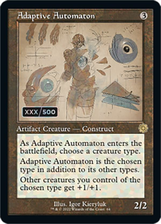 Magic The Gathering Adaptive Automaton (Schematic) (Serial Numbered) - The Brothers' War: Retro Frame Artifacts (Brr)