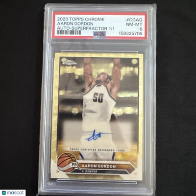 Sports Topps 2023 Topps Chrome Aaron Gordon #Cgag Superfractor PSA 8