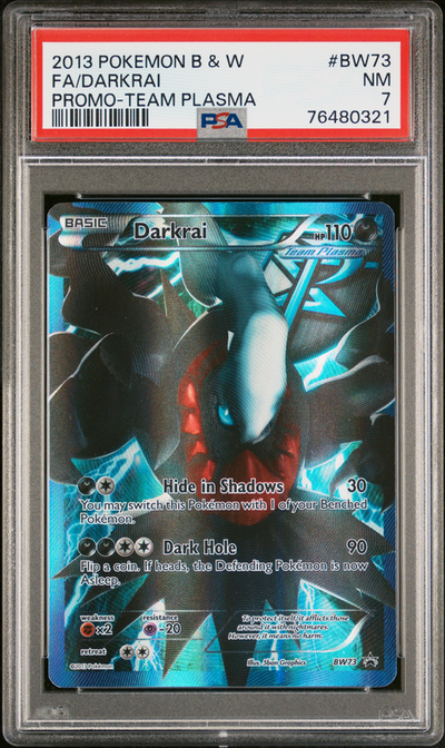 Pokémon PSA 7 Fa/Darkrai Promo-Team Plasma