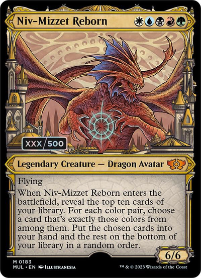 Magic The Gathering Niv-Mizzet Reborn (Serial Numbered) - March Of The Machine: Multiverse Legends (Mul)