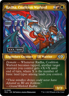 Magic The Gathering Radha, Coalition Warlord (Serial Numbered) - March Of The Machine: Multiverse Legends (Mul)