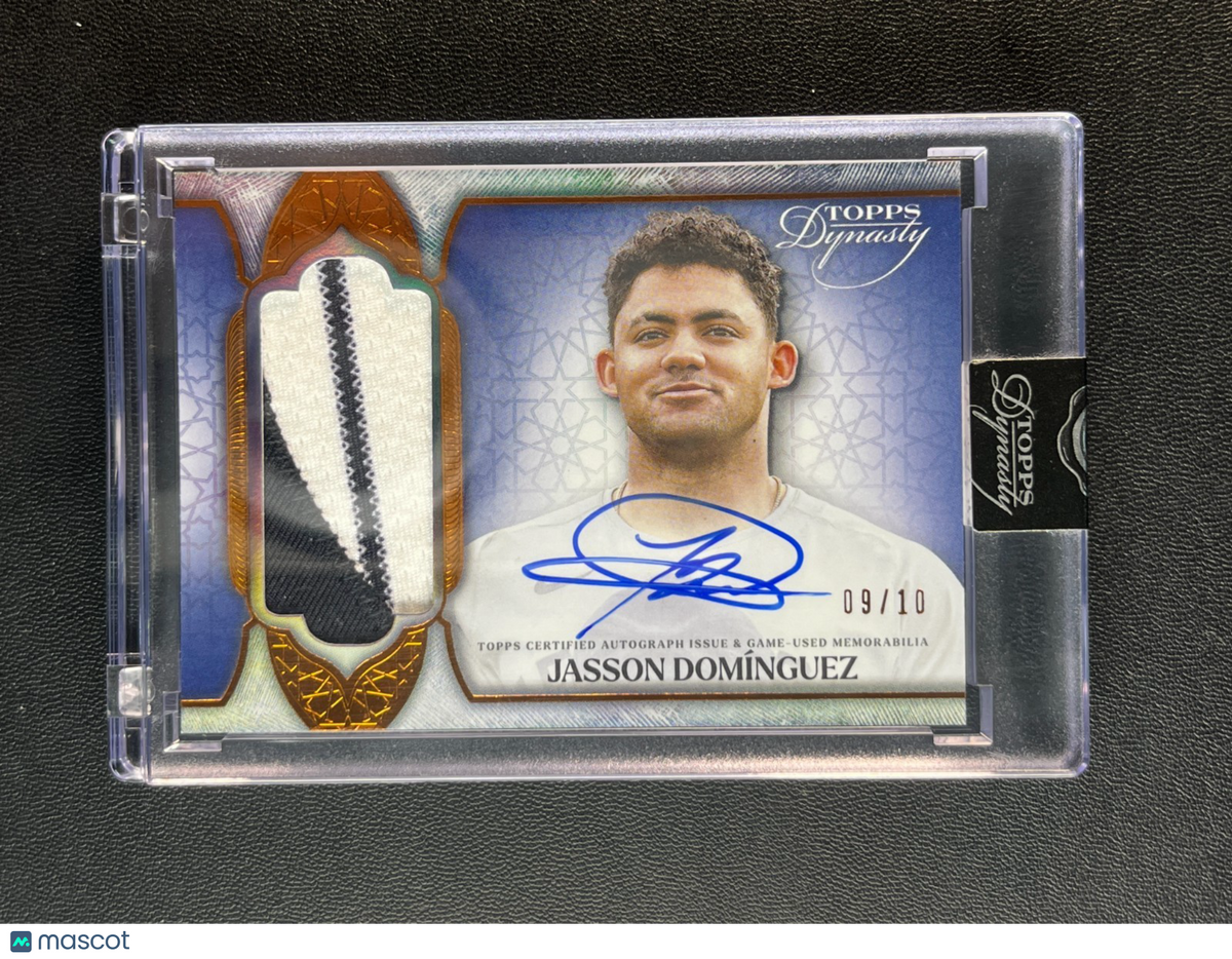 Sports Topps 2025 Topps Dynasty Dynastic Data Jasson Dominguez Gu Patch Auto 09/10 Sealed