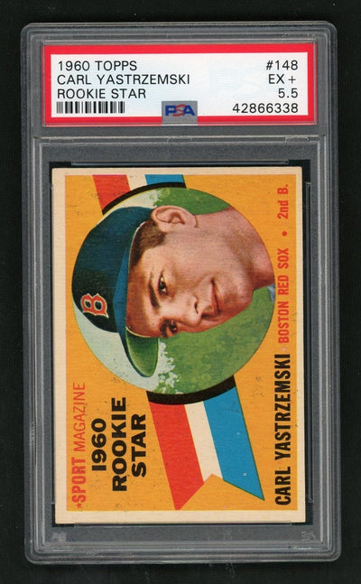 Pokémon Panini 1960 Topps Rookie Star Carl Yastrzemski #148 PSA 5.5