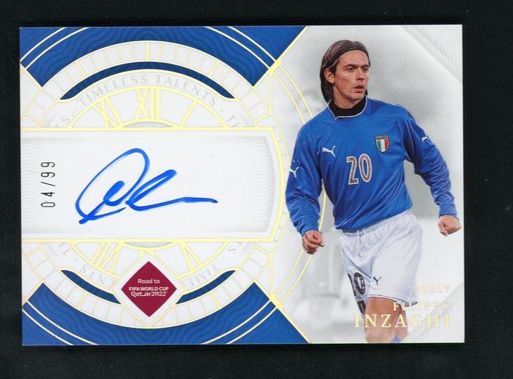 Pokémon Panini 2022 Panini Ts-Fi Filippo Inzaghi Timeless Talents /99 Italy Auto