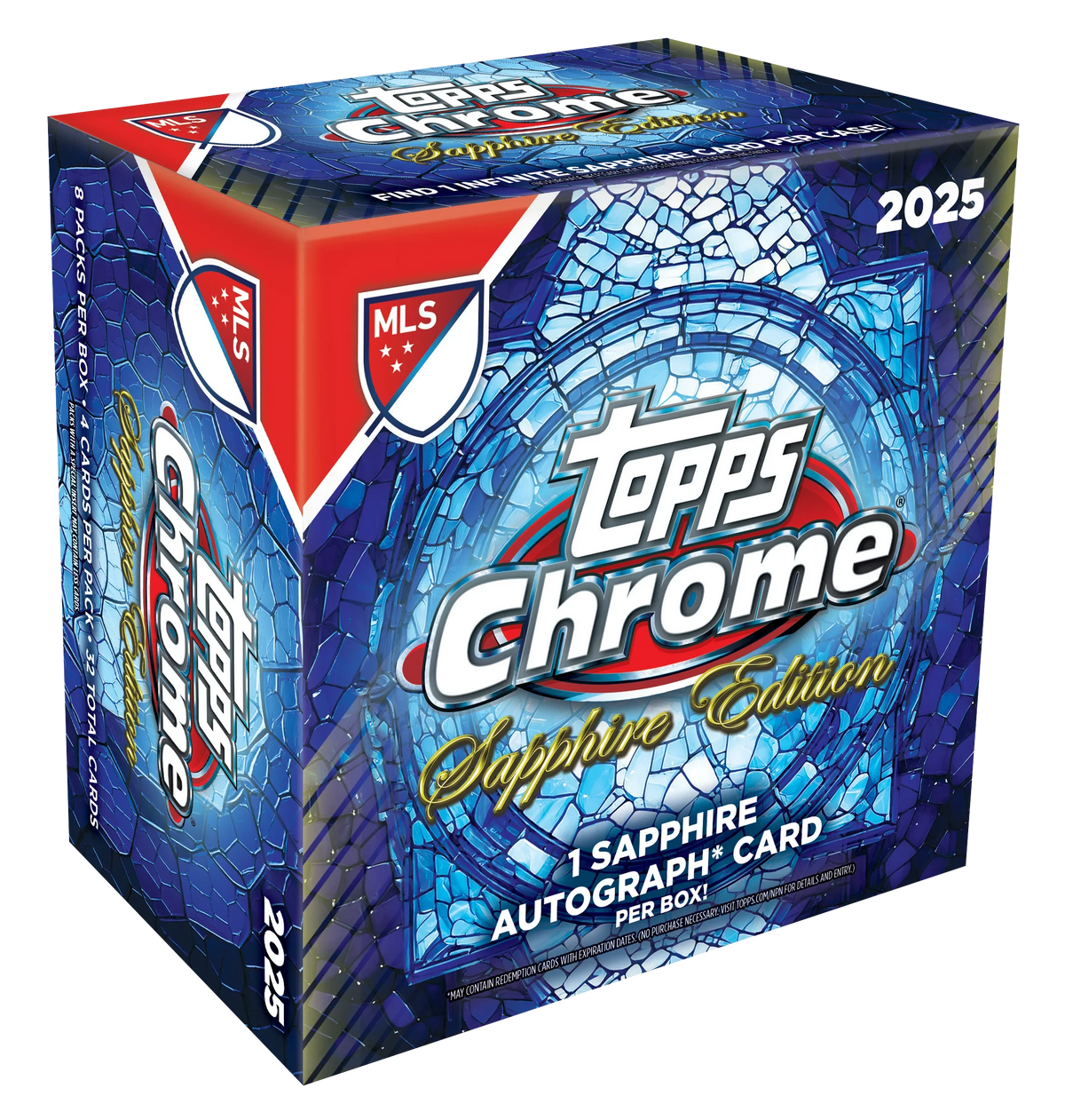 2025 Topps Chrome Mls Sapphire Edition 10 Box Case