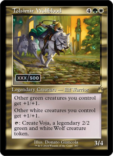 Magic The Gathering Tolsimir Wolfblood (Retro Frame) (Serial Numbered) - Ravnica Remastered (Rvr)