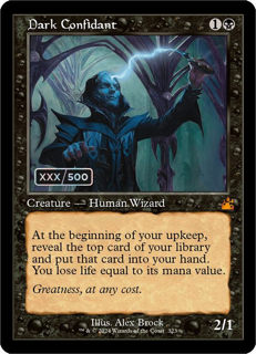 Pokémon Dark Confidant (Retro Frame) (Serial Numbered) - Ravnica Remastered (Rvr)