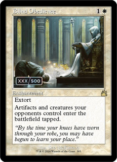 Magic The Gathering Blind Obedience (Retro Frame) (Serial Numbered) - Ravnica Remastered (Rvr)