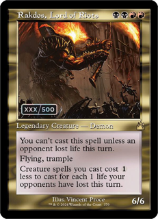 Magic The Gathering Rakdos, Lord Of Riots (Retro Frame) (Serial Numbered) - Ravnica Remastered (Rvr)