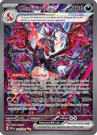 Pokémon Charizard EX (234/091) - SV Paldean Fates Holofoil