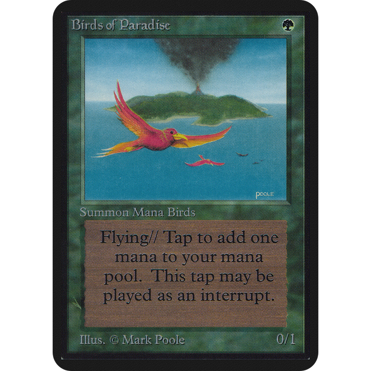 Magic The Gathering Birds Of Paradise [Limited Edition Alpha]