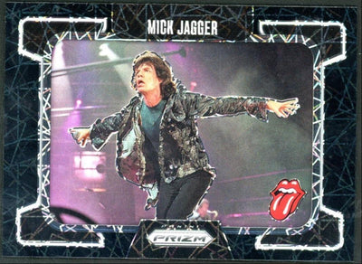Sports Panini 2025 Prizm Rolling Stones Mick Jagger Black Velocity 1/1