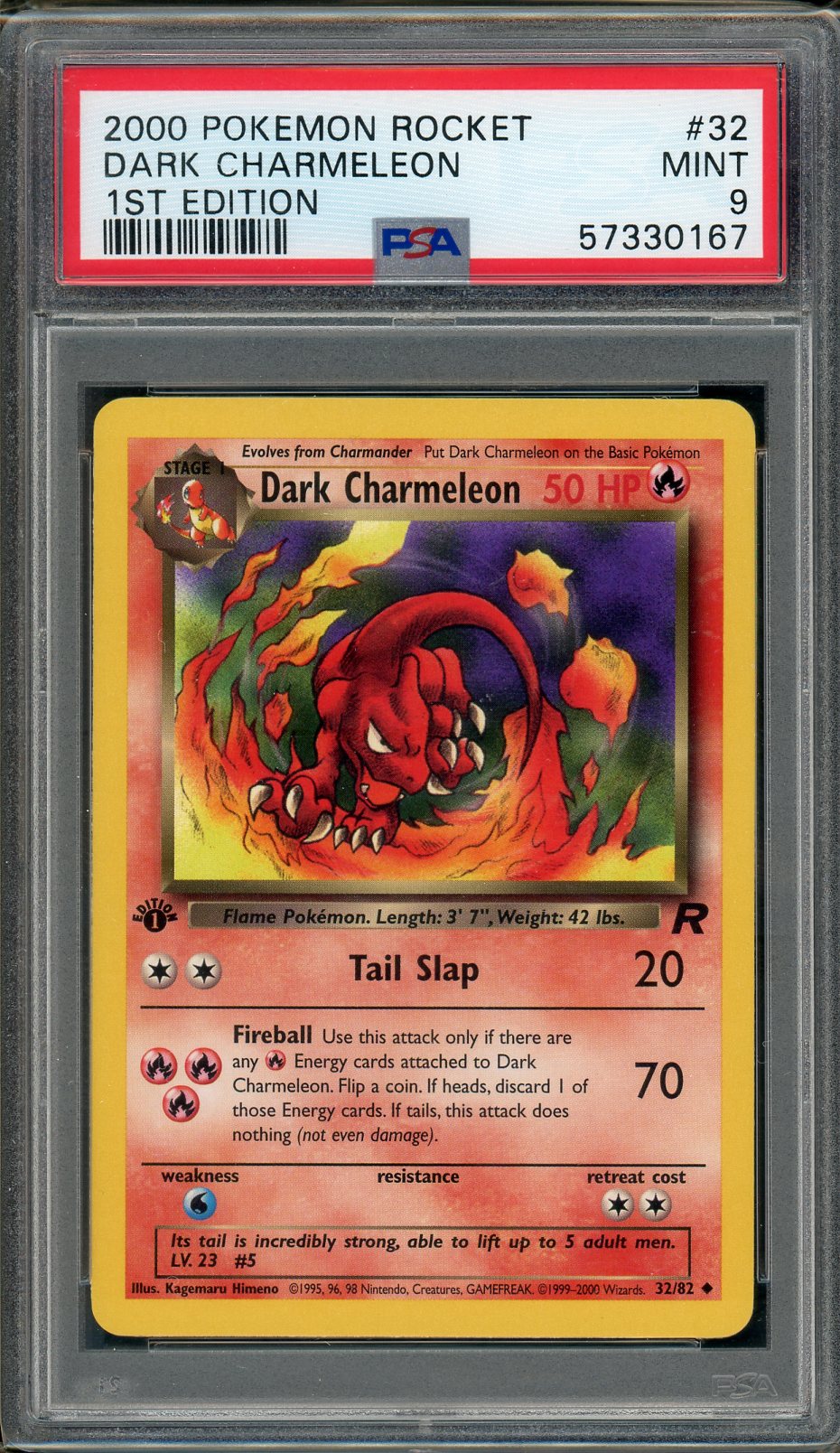PSA (Mint 9) Dark Charmeleon #32 - Pokemon Rocket (#57330167)