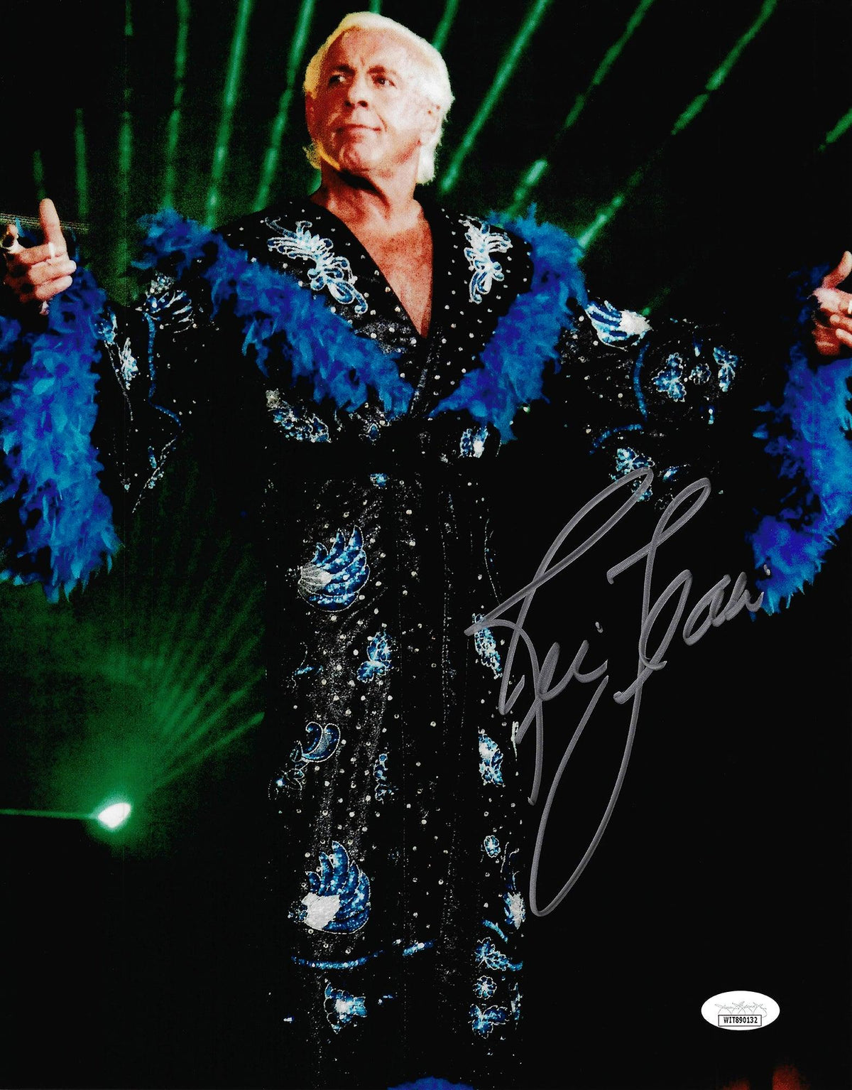 Ric Flair Autographed 11X14 Photo Jsa Stock #203590