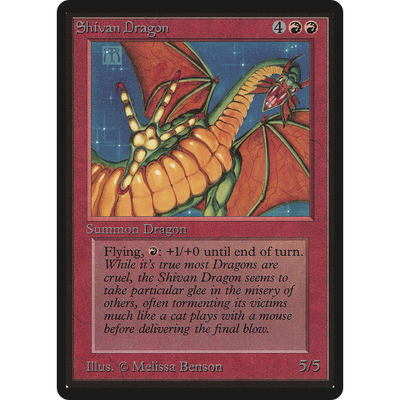 Magic The Gathering Shivan Dragon [Limited Edition Beta]