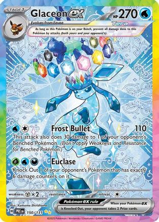 Glaceon Ex - 150/131 150 - Sv Prismatic Evolutions Holofoil