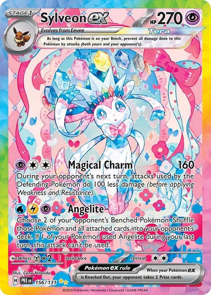 Pokémon Sylveon EX - 156/131 - SV: Prismatic Evolutions (Pre)