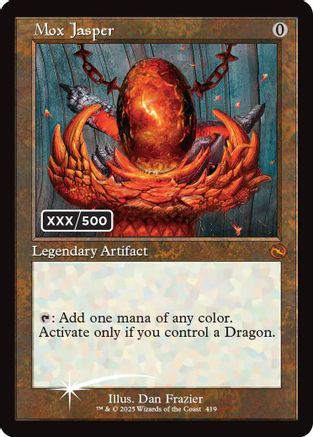 Mox Jasper (Serial Numbered) (Tdm-419) - Tarkir: Dragonstorm Foil