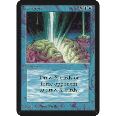Magic The Gathering Braingeyser [Limited Edition Alpha]