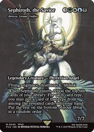 Sephiroth, The Savior - Atraxa, Grand Unifier (Showcase) (Fca-049) - Final Fantasy: Through The Ages Foil