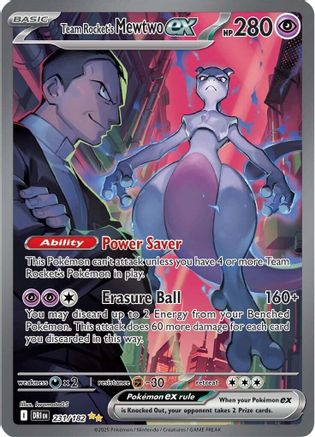 Pokémon Team Rocket'S Mewtwo EX (231/182) - Sv10 Destined Rivals Holofoil