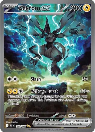 Zekrom Ex - 166/086 166 - Sv Black Bolt Holofoil