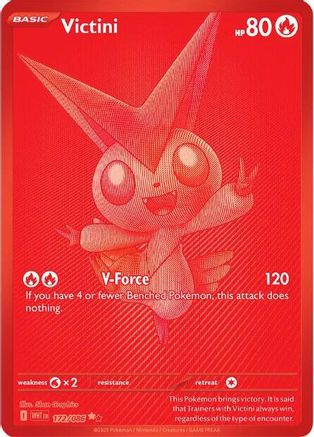 Victini - 172/086 171 - Sv White Flare Holofoil