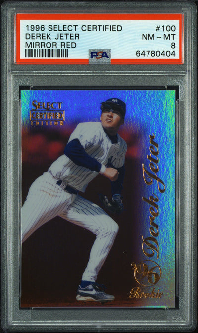 UFC MMA 1996 Select Certified #100 Derek Jeter Mirror Red PSA 8 64780404
