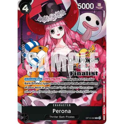 One Piece TCG Perona (Cs 25-26 Finalist Card Set 1) (Op10-092) [One Piece Promotion Cards] Foil