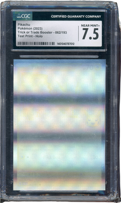 Pokémon CGC 7.5 Pikachu Trick Or Trade *Test Print* Holo