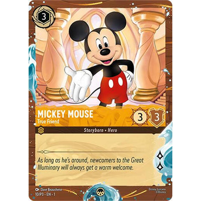 Disney Lorcana Mickey Mouse - True Friend (Disney Cruise Promo) (10/P3) [Disney Lorcana Promo Cards] Holofoil