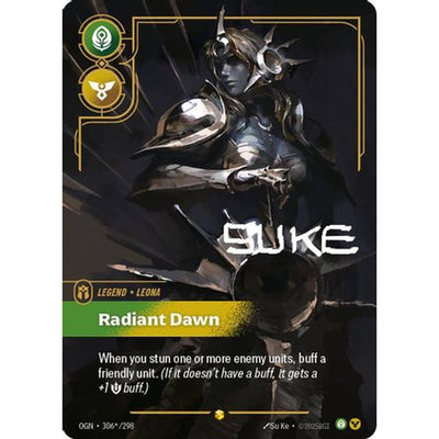 Sports Leona - Radiant Dawn (Signature) (306*/298) [Origins] Foil