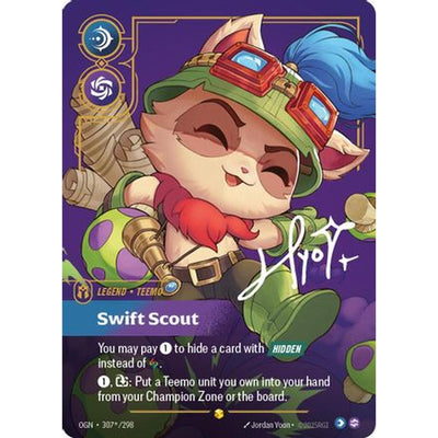 Sports Teemo - Swift Scout (Signature) (307*/298) [Origins] Foil