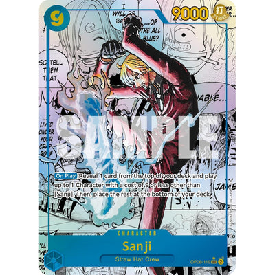 One Piece TCG Sanji - Op06-119 (Manga) (Op06-119) [Premium Booster -The Best- Vol. 2] Foil