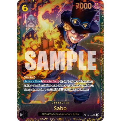 One Piece TCG Sabo (Store Treasure Cup 2025) (Op13-120) [One Piece Promotion Cards] Foil
