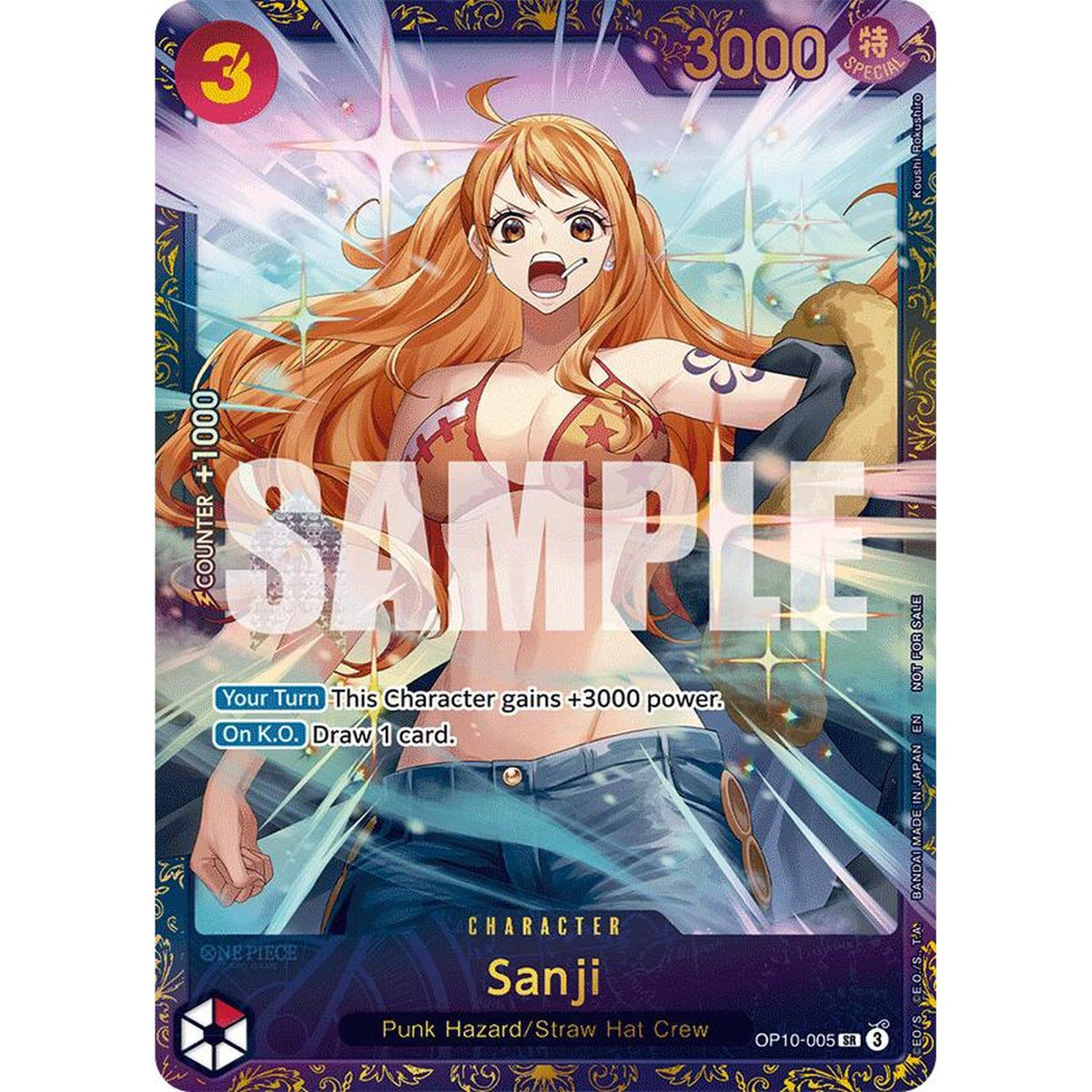 One Piece TCG Sanji (Treasure Cup 2025) (Op10-005) [One Piece Promotion Cards] Foil