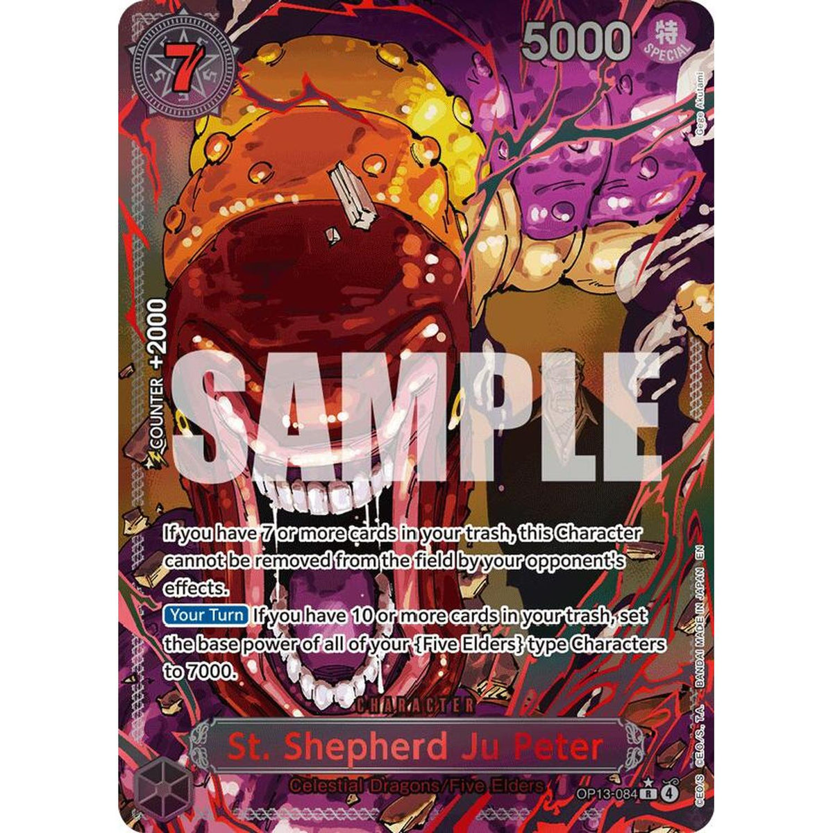 One Piece TCG St. Shepherd Ju Peter (Parallel) (Op13-084) [Carrying On His Will] Foil