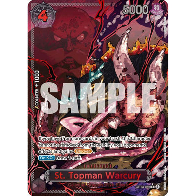 One Piece TCG St. Topman Warcury (Parallel) (Op13-089) [Carrying On His Will] Foil