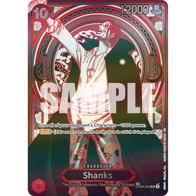 One Piece TCG Shanks - Op09-004 (SP) (Silver) (Op09-004) [Carrying On His Will] Foil