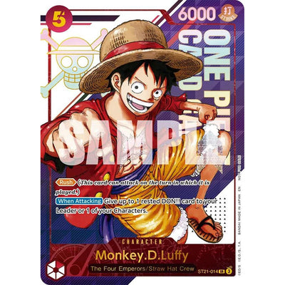 One Piece TCG Monkey.D.Luffy - St21-014 (3rd Anniversary Treasure Campaign Pack) (St21-014) [One Piece Promotion Cards] Foil
