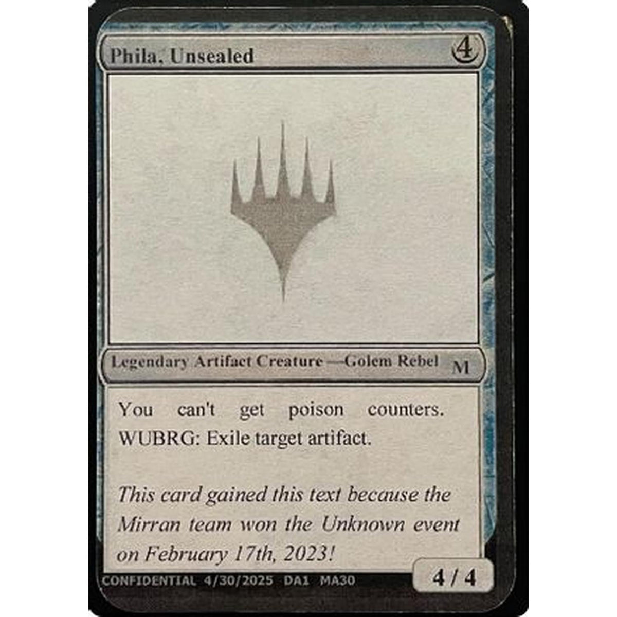 Magic The Gathering Phila, Unsealed (Reprint) [Un-Known Event Playtest Cards]