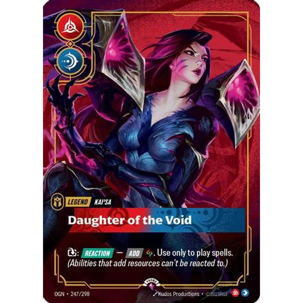 Sports Kai'Sa - Daughter Of The Void (Metal) (247/298) [Riftbound Organized Play Promotional Cards] Foil