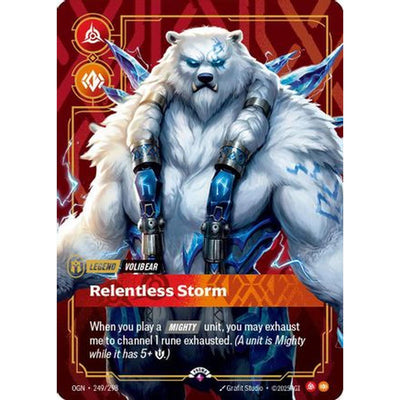Sports Volibear - Relentless Storm (Metal) (249/298) [Riftbound Organized Play Promotional Cards] Foil
