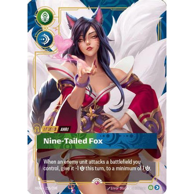 Sports Ahri - Nine-Tailed Fox (Metal) (255/298) [Riftbound Organized Play Promotional Cards] Foil