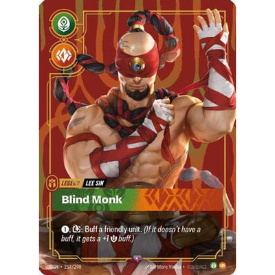 Sports Lee Sin - Blind Monk (Metal) (257/298) [Riftbound Organized Play Promotional Cards] Foil