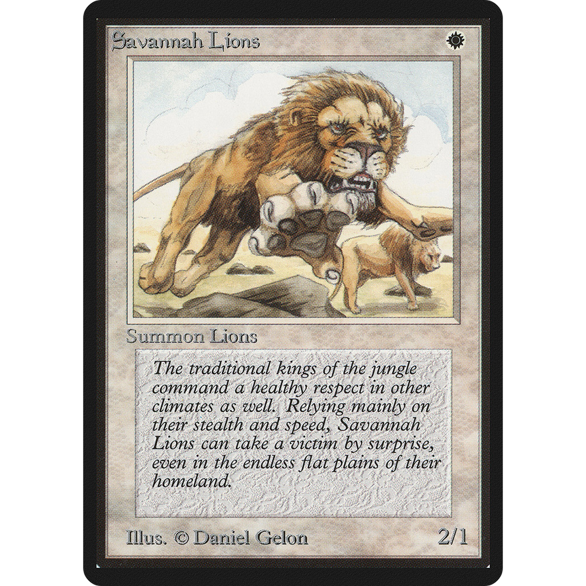 Magic The Gathering Savannah Lions [Limited Edition Beta]