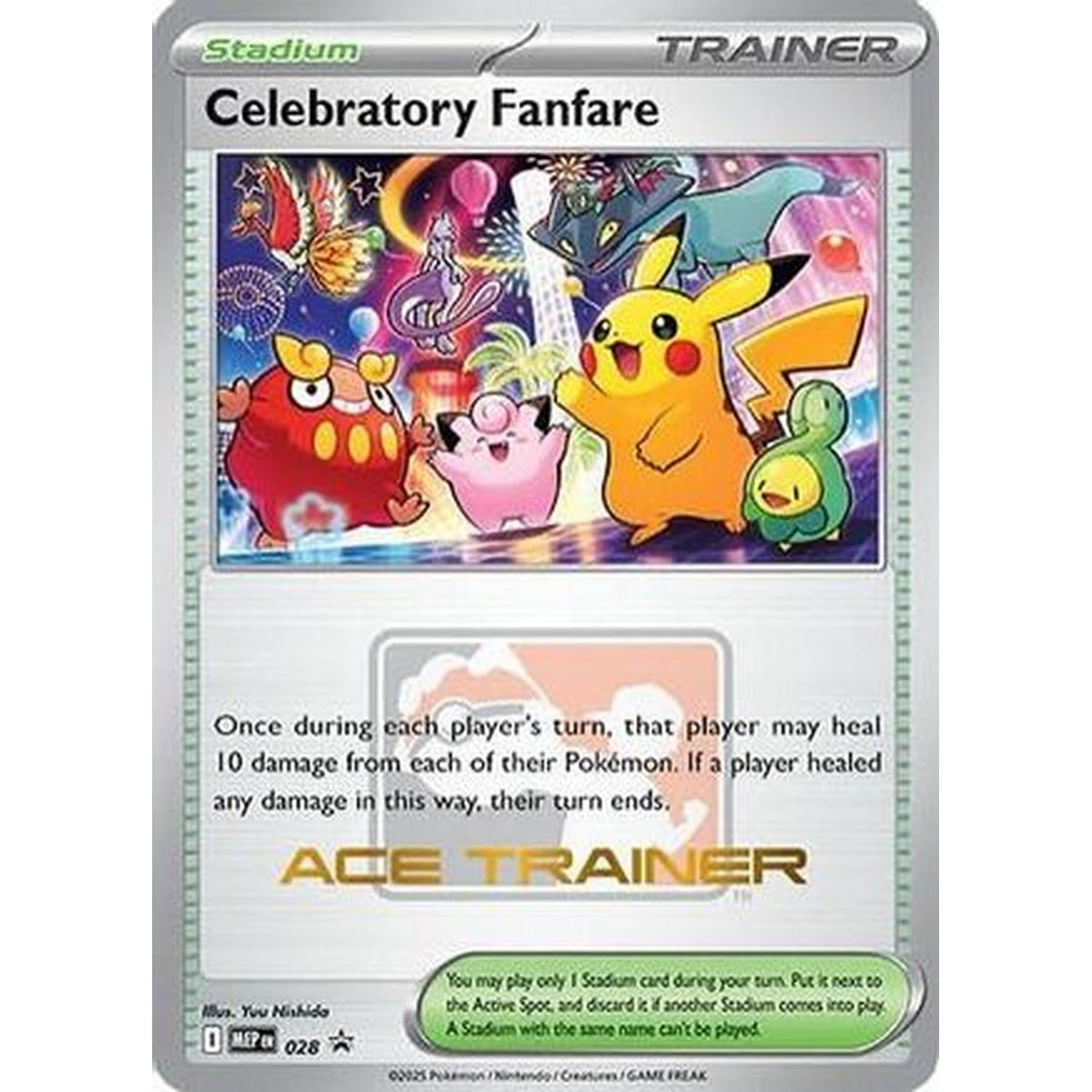 Pokémon Celebratory Fanfare (Ace Trainer) 028 [Me Mega Evolution Promo]