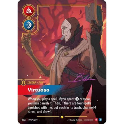 Sports Jhin - Virtuoso (Signature) (226*/219) [Unleashed] Foil