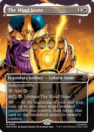 The Mind Stone (Borderless) (Msh-386) - Marvel Super Heroes Foil
